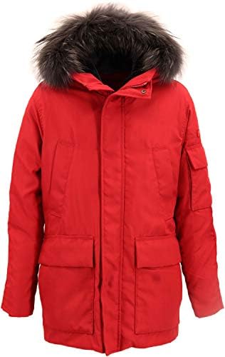 Tatras タトラス メンズ N 3b型 ラクーンファー付き Nestore レッド Red ダウンコート 贈呈 Mtka4191