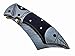 6063 Engraved 5 Inch Custom Pocket knife - Handmade Damascus Steel Folding Pocket Knife with Sheath GladiatorsGuild (Black Horn)