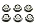 KAISH Metal Nickel 10mm Vintage Guitar Tuning Keys Conversion Bushings Adapter Ferrules
