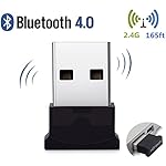 Bluetooth USB Adapter, 4.0 Bluetooth Low Energy 2.4Ghz Range Wireless USB Dongle Adapter for PC, Windows 10/ 8.1/ 8/ 7, Vista/ XP