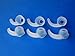 NICKSTON 6pcs: 3 Pairs S/M/L Left and Right Side Ear Stabilizers Helper Eartips Compatible with in Ear Earphones