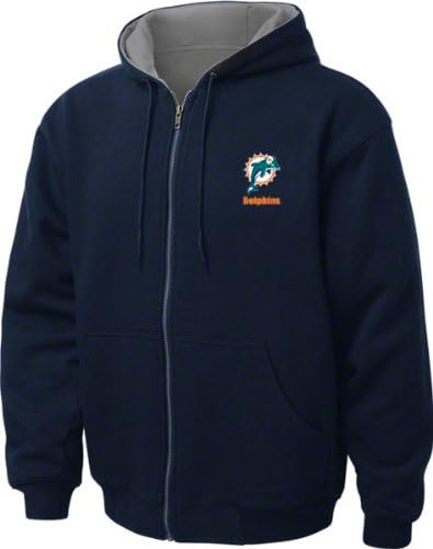 Sweatshirts Hoodies Sporting Goods Dunbrooke Reebok Miami Dolphins Craftsman Zip Front Hooded Jacket Southamptonacademy Org