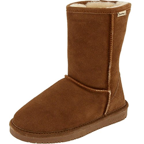 BEARPAW Women's Emma Short Boot (9.5 M US, Hickory/Champagne)