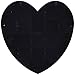 Adeco [PF0304] Decorative Black Wood Wall Hanging Heart-Shaped Picture Photo Frame, 13 Openings of 4x6 inches, 4x4 inches