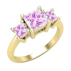 Dazzlingrock Collection Princess Lab Created Pink