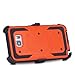 Note 5 Case, Galaxy Note 5 Case, BENTOBEN [Kickstand] Heavy Duty Rugged Hybrid Dual Layer Combo Full-Body Protective Case with Swivel Belt Clip Holster Kickstand for Samsung Galaxy Note 5 (Orange)