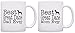 Dog Lover Gift Best Great Dane Mom Dad Ever Accessory Bundle 2 Pack Gift Coffee Mugs Tea Cups White