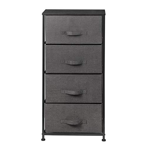4 Drawer Dresser Organizer Tall Fabric Storage Tower for Bedroom