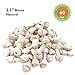 MON2SUN Dog Rawhide Knot Bones Mini Bones Rawhide Chews Natural 2.5 Inch 60 Count for Puppy and Small Dogs