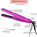 JYfeel Mini Travel Flat Iron, 2/3 inch, Ceramic Tourmaline, Dual Voltage Hair Straightener, instant Heat Up to 430, with Travel Case