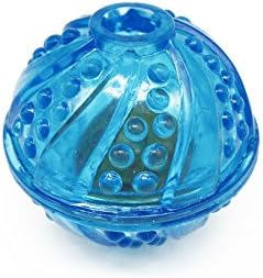 SatisPet Dog Toy Ball with Bell ,Blue,Small