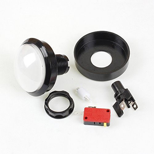 EG Starts 5x New 60mm Dome Shaped LED Illuminated Push Buttons For Arcade Coin Machine Operated Games