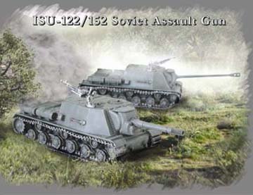 ISU122/152 Soviet Assault Gun Tanks (2) Snap Kit 1-72 Pegasus