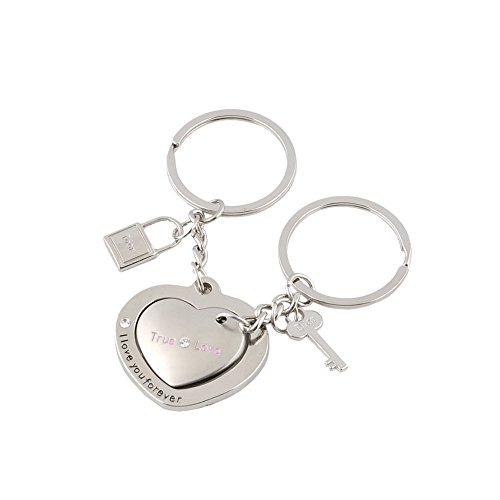 RuiChyRuiChy Sweet Lover Pair Intimate Key Chain Key Ring for Couple