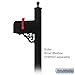 Salsbury Industries 4845BLK Decorative Victorian Mailbox Post