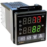 PID Temperature Controller,W/ 30 RAMP / SOAK,SSR Output, SYL-2352P Black