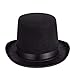 Funny Black Felt Kids Top Hat - Designed for Kids Under 4 Years Old Dress Up Lincoln Hats for Magician or Ringmaster Costumes