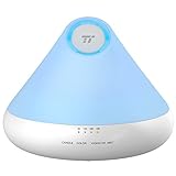 TaoTronics Essential Oil Diffuser, 300ml Aromatherapy Diffuser Natural Candle Light(Triple Mist Outlet, Touch Control Aroma Diffuser, Diffusers Essential Oils, 8 Hour Ultrasonic Humidifier)