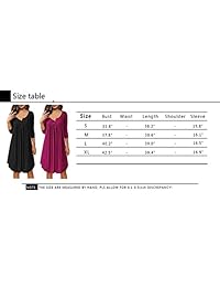 Mansy - Vestido de manga 3 4 de Henley