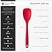 StarPack Basics Silicone Spoonula - Heat Resistant to 480F - Hygienic One Piece Rubber Design - For Nonstick Cookware (Cherry Red)