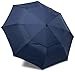 ShedRain WindPro Vented Auto Open Auto Close Compact Umbrella with Curved Wood Handle