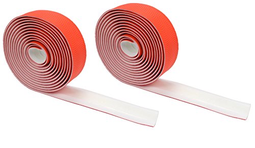 UPC 718194975874, EXTRA LONG Gel Bicycle Handlebar Bar Tape Wrap for Road Bikes and Cycling - Domain Cycling (Red)