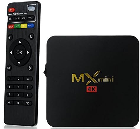 MLIUS MX Mini 4K Android TV Box 1GB RAM 8GB Amlogic S905 HDMI 2.0 H.265 Smart TV BOX WIFI Bluetooth IPTV Media Player Black
