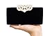 Shiratori Crown Purses and Handbags Evening Bags and Clutches,black