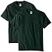 Hanes Men's Beefy Short Sleeve Pocket Tee Value Pack (2-Pack), Deep Forest, Large
