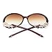 LianSan Fashion Oversized Women Uv400 Protection Polarized Lady Sunglasses Gold Flower Full Frame Sunglasses Gd103 (Brown)