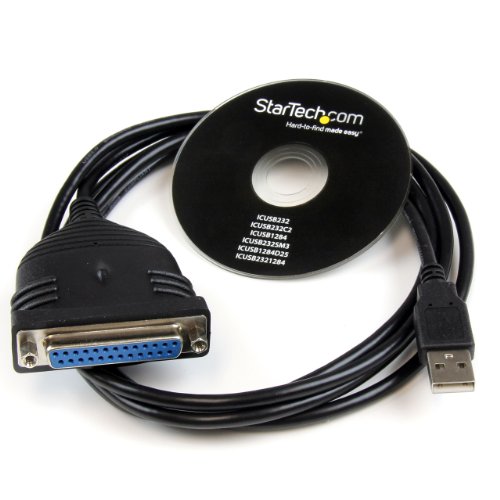 StarTech.com 6-Feet USB to DB25 Parallel Printer Adapter Cable ICUSB1284D25