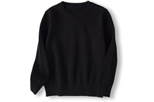 ACESTAR Boys and Girls' Uniform Cotton Crew-Neck Sweaters Long Sleeve Pullover Knit Sweater