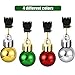 Gejoy 36 Pieces Christmas Beard Bells Colorful Beard Decorations Facial Ornaments Hair Baubles, 4 Colors
