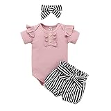 WOCACHI 3PCS Baby Girls Shorts Sets , Infant Baby