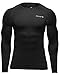 BALEAF Men's Cool Dry Skin Fit Long Sleeve Compression Shirt Black Size L