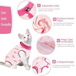 SUNFURA Cat Recovery Suit, Kitten Surgical Full