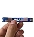 VEWCK Flag Silicone Bracelet Classic Bangle Letter pattern 40 countries 2-Pack (USA-Blue)