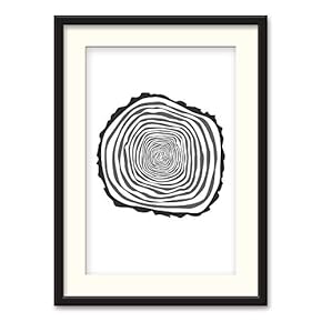 Black Paper Framed Canvas Wall Art for Living Room, Bedroom Abstract Branch and Leaves Canvas Prints for Home Decoration Ready to Hanging - 23x31 inches