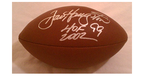 dan hampton signed football