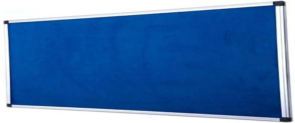 Bi-Office Notice Board Fire Retardant, Blue Felt, Maya Aluminium Frame, 120 x 90 cm