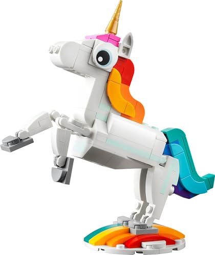 LEGO Creator 3-in-1 Magisches Einhorn - Spielzeug mit Minifiguren - Tierfigur verwandelt Sich in EIN Seepferdchen oder einen Pfau - Kreatives Geschenk für Mädchen und Jungen ab 7 Jahren - 31140 9