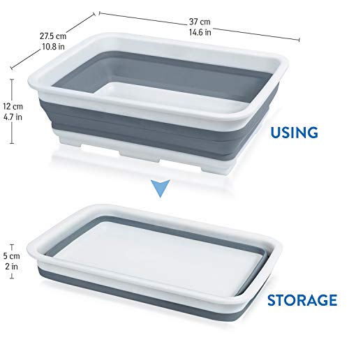 Wonder Worker FOLD collapsible washing up bowl foldable 14.6 X 10.8 X 4.7"