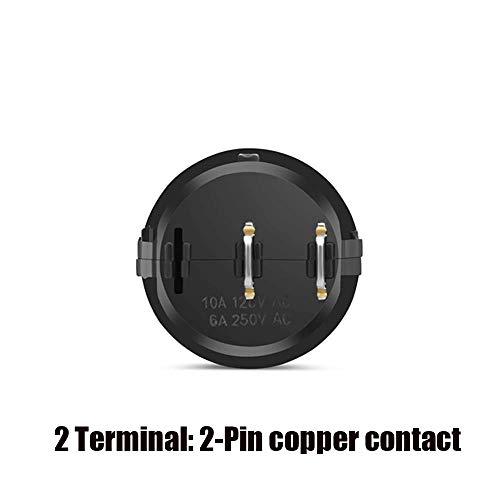 12 Pcs SPST Snap-in ON-Off 2 Pin Round Snap Rocker Boat Switch Black AC 250V 6A 125V 10A for Car Auto Boat Household Appliances by MXRS