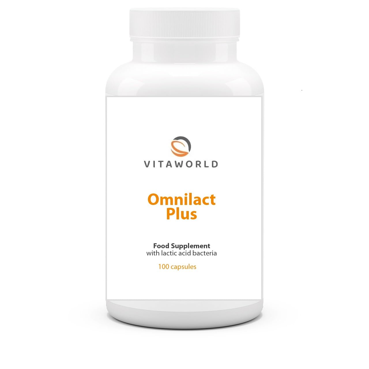 Vita World Omnilact Plus 100 Capsules Lactobacillus Bifidobacterium Probiotic Made in Germany