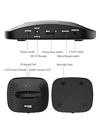 iNVONS   Auriculares inalámbricos de TV, Bluetooth y no Bluetooth, funciona mejor con televisores analógicos, audífonos, audífonos de televisión, para personas mayores y duras audiciones, color negro