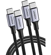 UGREEN 2 Pack USB C to USB C Charger Cable 100W 65W Power Delivery 5A 20V Type C Data Lead Compat...
