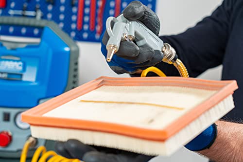 ABAC Druckluftpistole G-501, Ausblaspistole/Luftdruckpistole mit kurzer Düse, Ø 2 mm Düse, Druckluft Reinigungspistole mit max. Druck 8 Bar, Aluminium 3