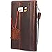 Genuine Vintage Full Leather Case for Samsung Galaxy S8 Plus Book Wallet Luxury Cover S Handmade Retro Id s 8 Brown Chocolate daviscase