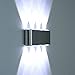 DaSinKo Modern 8W LED Up Down Wall Sconce Lighting Spotlight Aluminum Fixture Decorative Lights Lamp for Theater Studio Store Home Shop Hall Porch Bedroom Bathroom AC85-265V,Daylight White