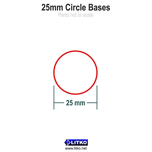 1.5mm Clear Miniature Bases, Circular 25mm (25)